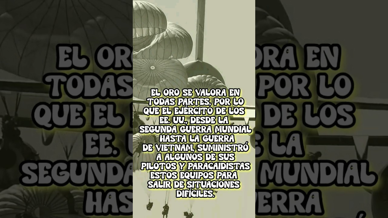 ¿Por qué EE. UU. proporcionó joyas de oro a ciertos pilotos durante la Segunda Guerra mundial?🤔